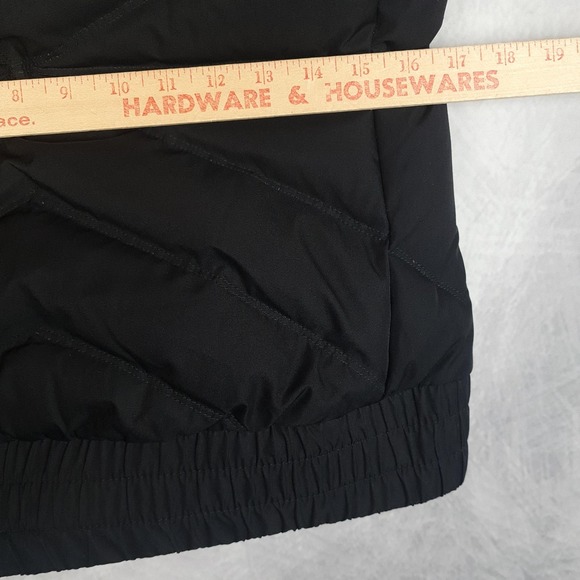 The North Face Vest Womens Small Black 600 Down Hooded Faux Fur Puffer Quilted - Picture 13 of 16